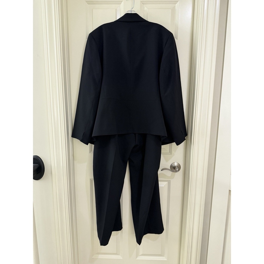 Le Suit women black 2- piece pants suits size 22W - Picture 2 of 15